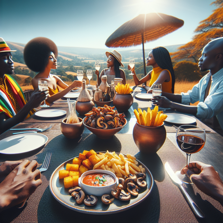 Sadza with Fried Mushrooms