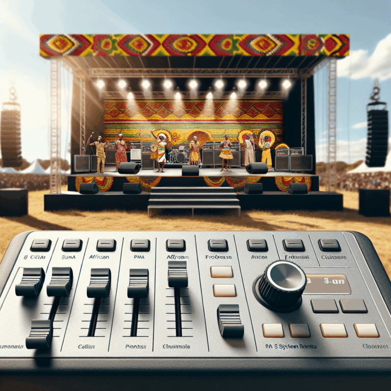 Provide PA system and stage setup rentals
